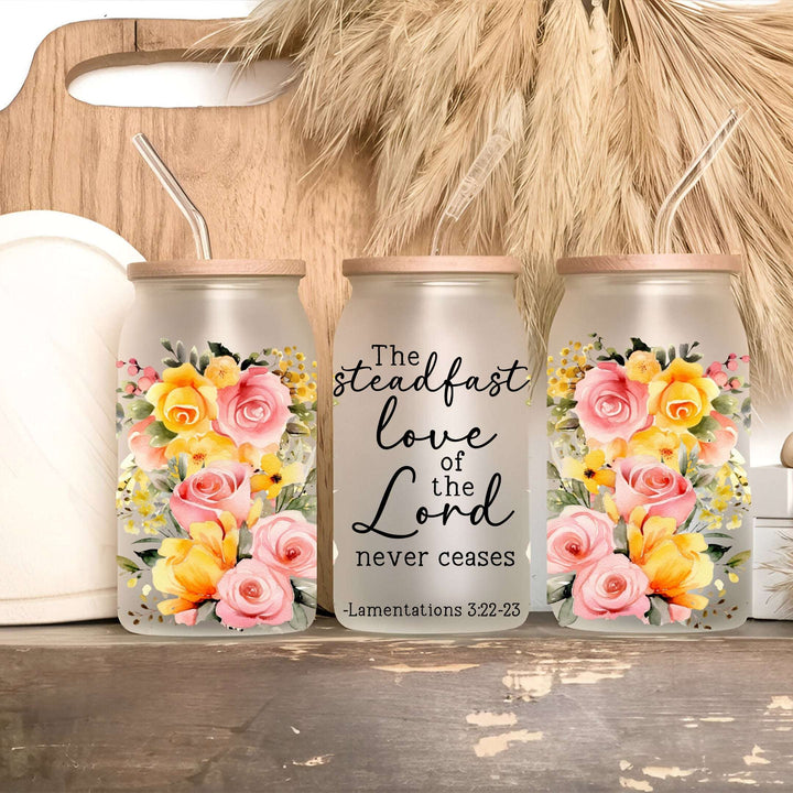 Bible Verse Scripture Cup, Mug & Tumbler with Lid & Straw – Floral Christian Gift for Her