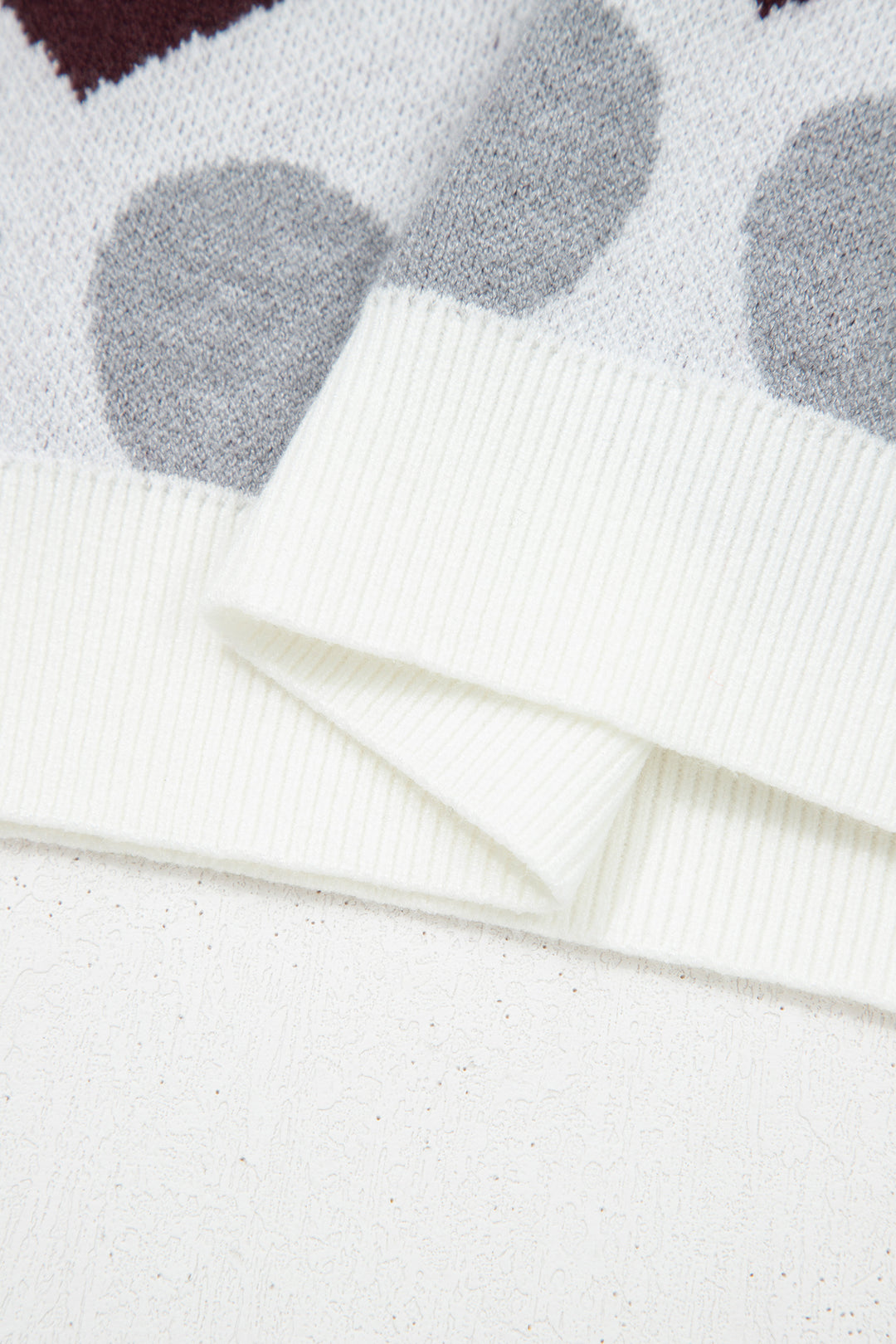 White Valentine Heart Short Sleeve Sweater