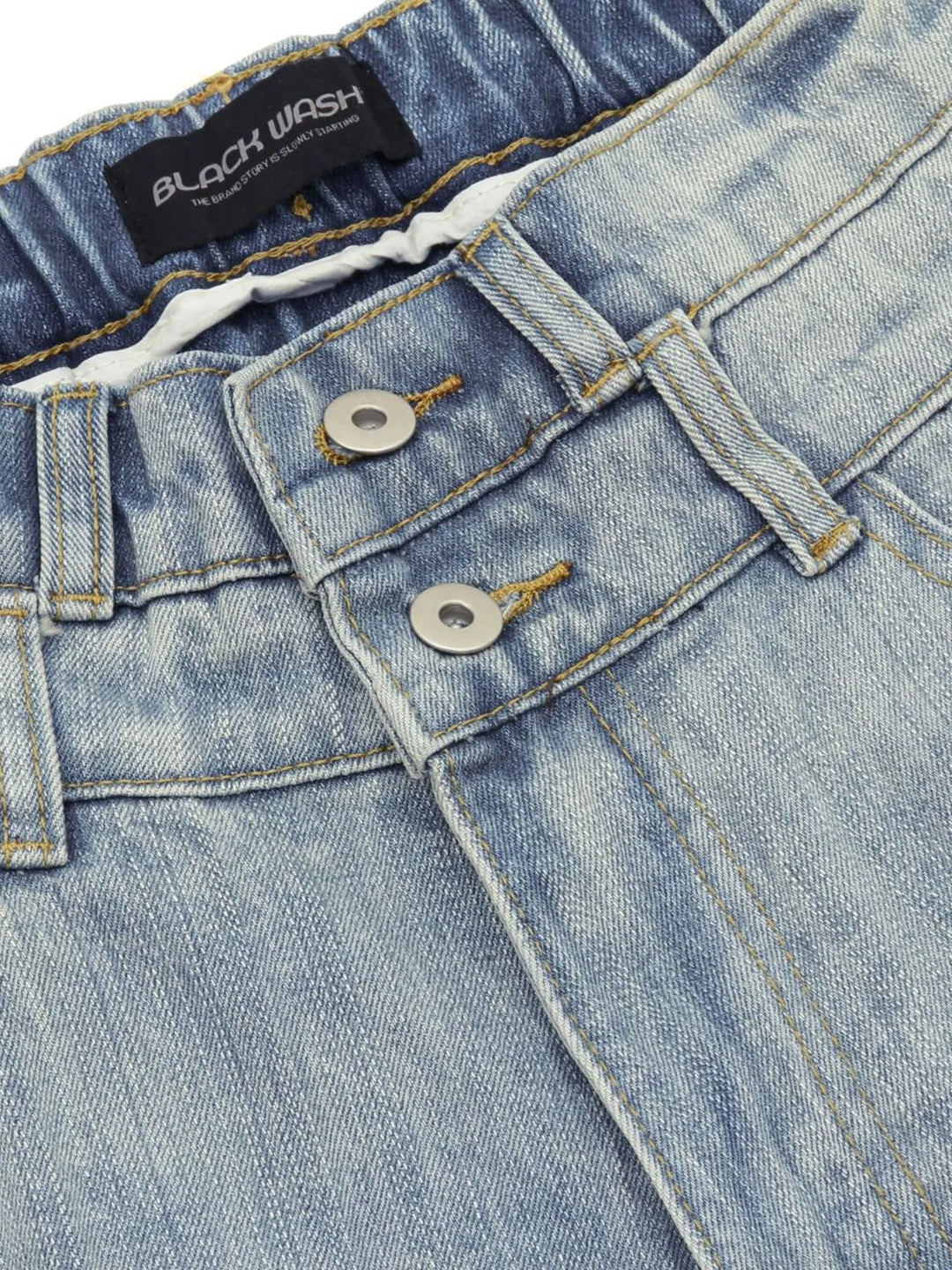 Men's Washed Wide Leg Cropped Jeans