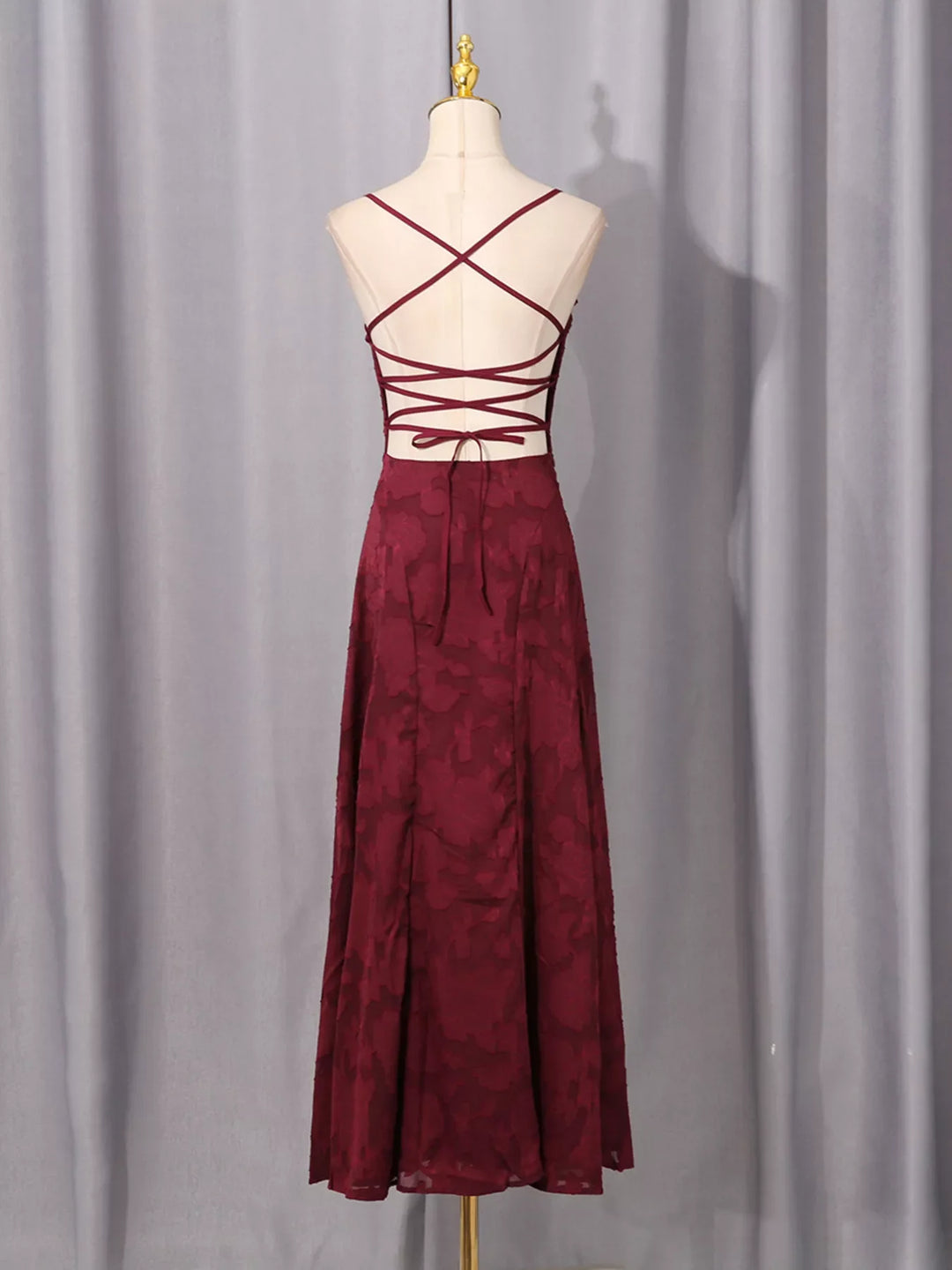 Lace Spaghetti Strap Maxi Dress