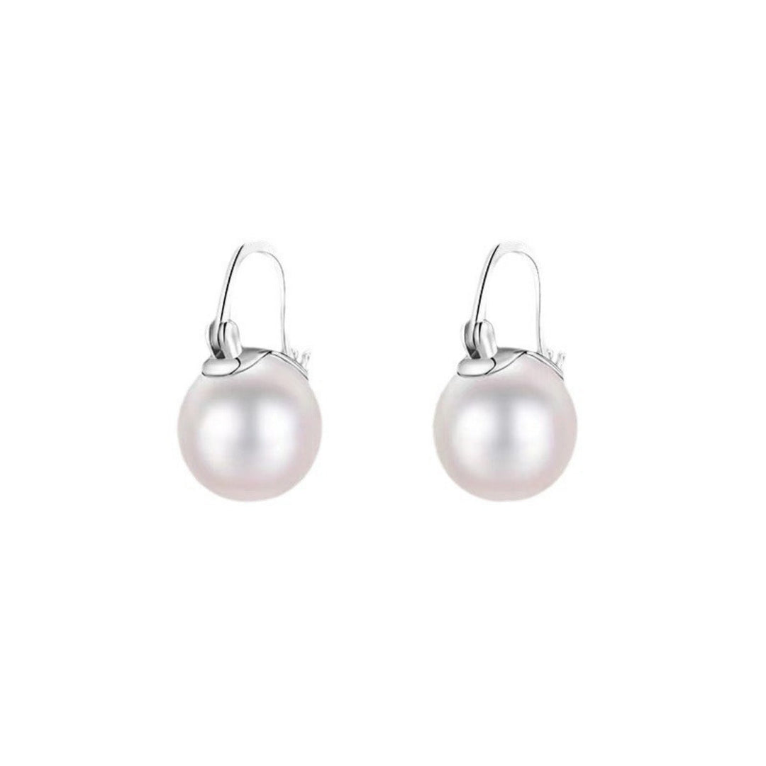 18K Gold-Plated Pearl Earrings