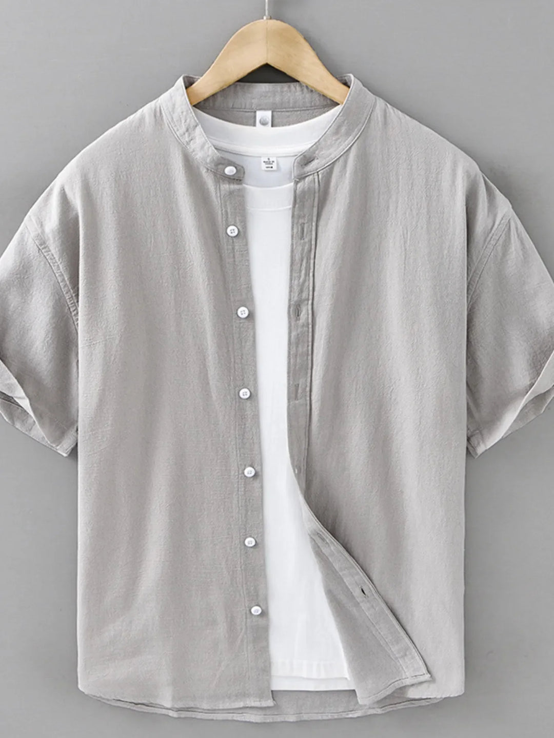 Men's Plus Size Button Up Short Sleeve Shirt