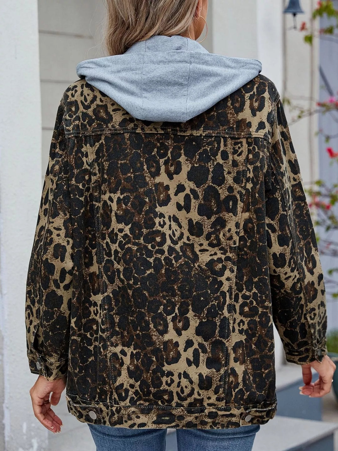 Button Up Long Sleeve Denim Jacket