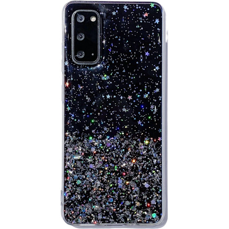 Starry Sky Silver Foil Epoxy Phone Case