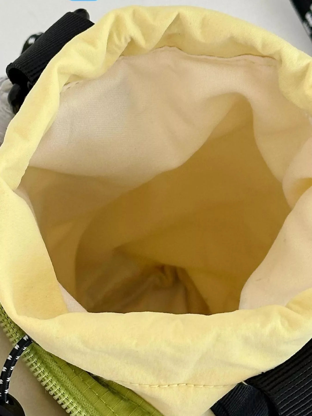 Drawstring Crossbody Bag with Front Pocket