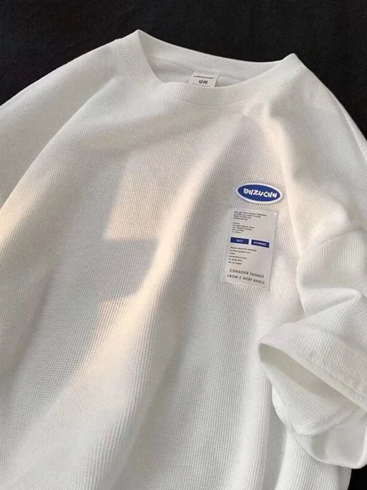 Men's Full Size Round Neck Half Sleeve T-Shirt Plus Size