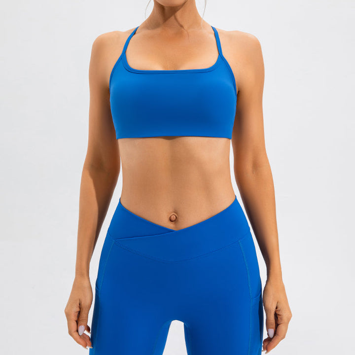 Vest Yoga Suit Nude Feel Beauty Back Quick Drying Fitness Suit Skinny Running Sports Women
