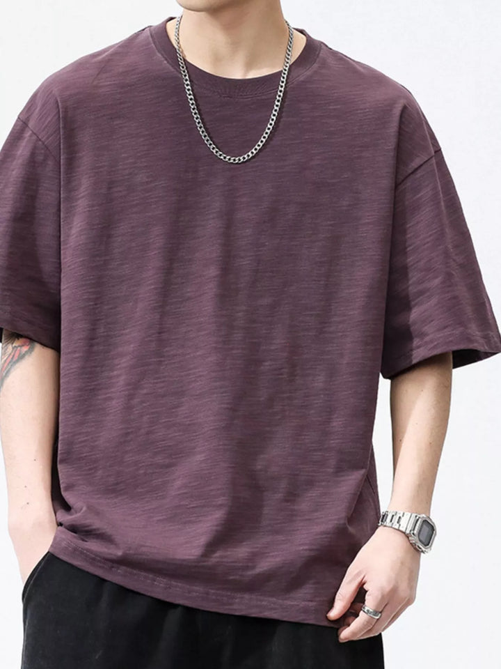 Men's Plus Size Casual Round Neck Short Sleeve T-Shirt