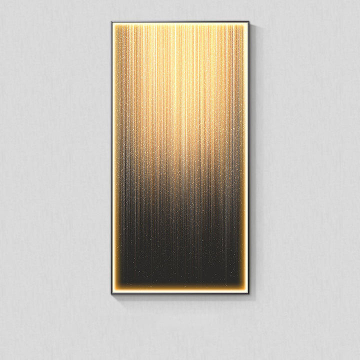 Modern Light Luxury Wall Abstract With Light Hanging Picture