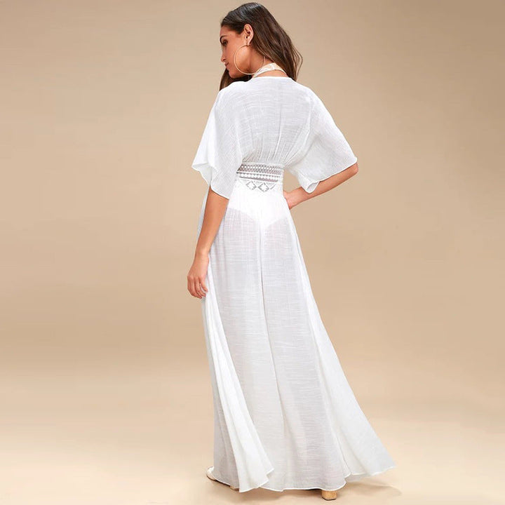 Festival Cloth Lace Rope Loose Beach Sun Protection Clothing than Clothing Kini Outwear Blouse Outer Wear Cardigan Women