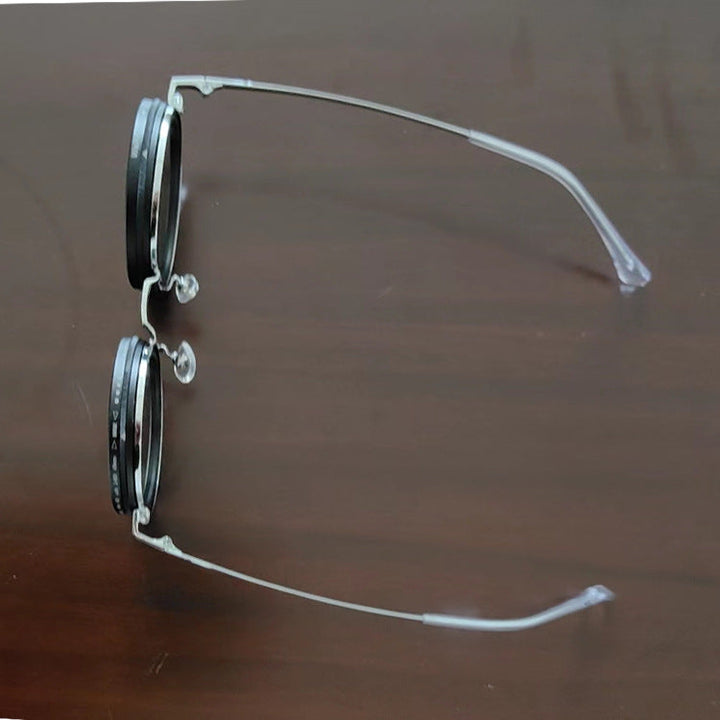 9-speed Transparent Adjustable UV Polarized Cool Sunglasses