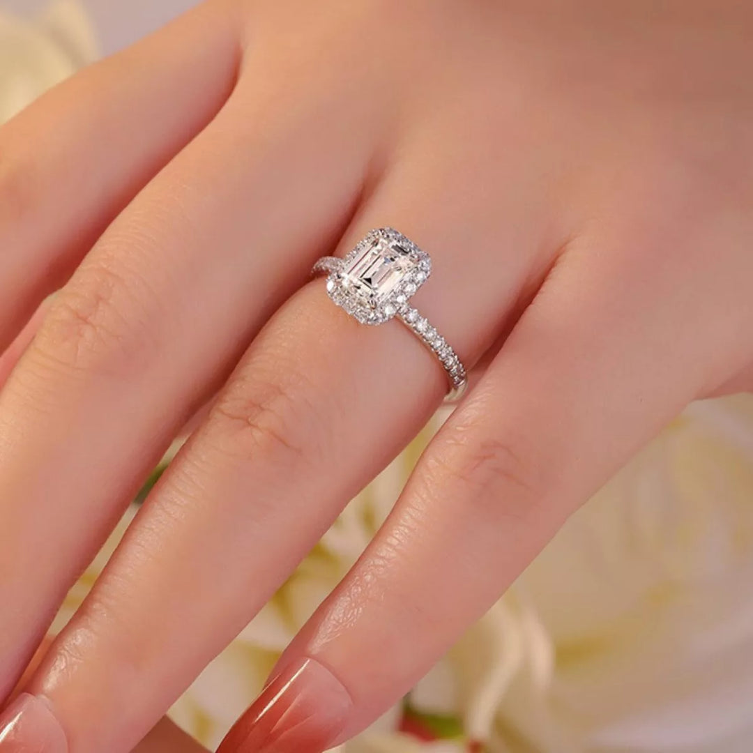 1 Carat Moissanite 925 Sterling Silver Ring
