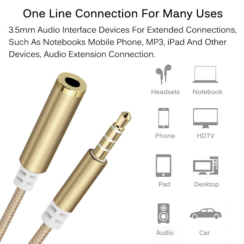 Headphone extension cable