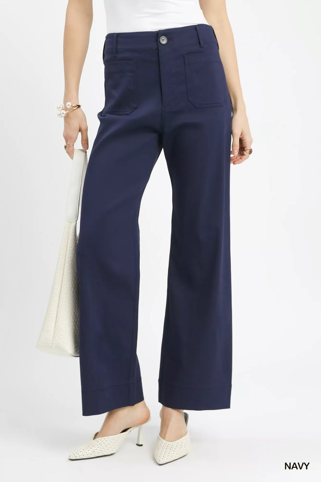 Umgee Button Stretched Pants