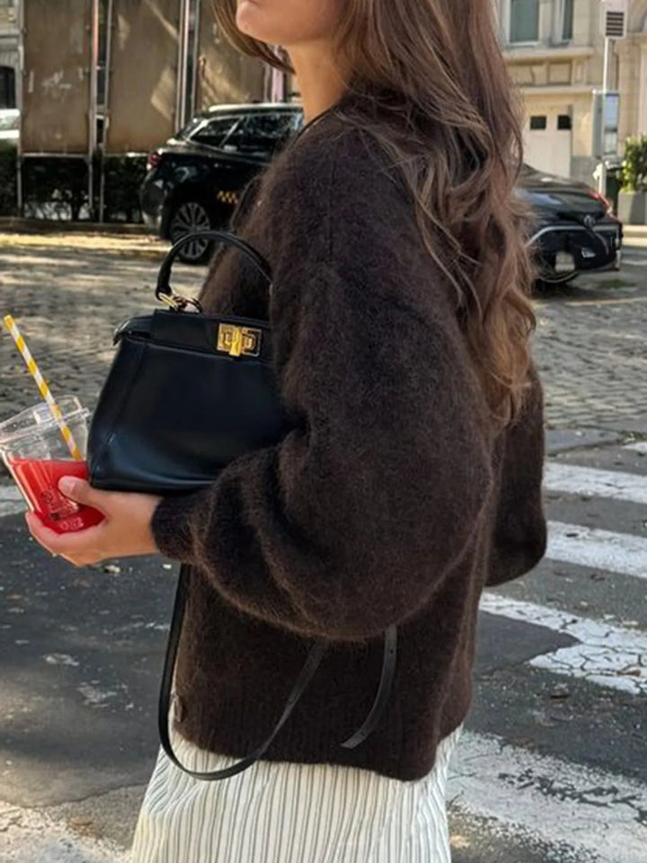 Button Down Long Sleeve Cardigan