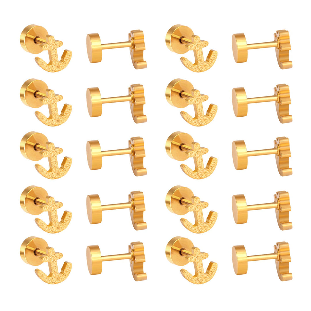 European And American Bow-knot Screw-back Stud Earrings
