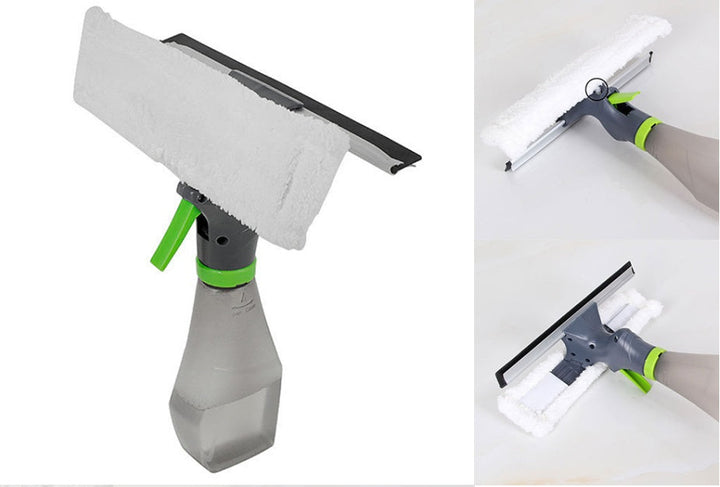 3 En 1 Multipropsito De Mano Cepillo De Limpieza De Coche Con Botella De Spray Botella De Ventana Para Hogar Para Cocina Limpiador De La Ventana