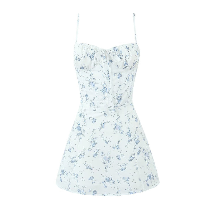 Summer Boning Corset Strap Sling Dress Backless Sexy Dress