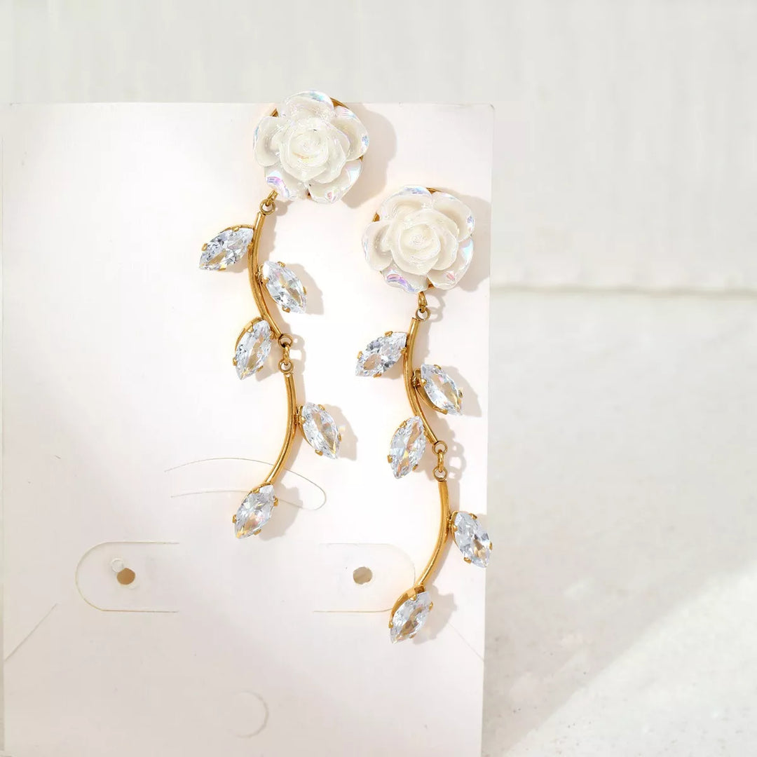 Flower Drop Earrings