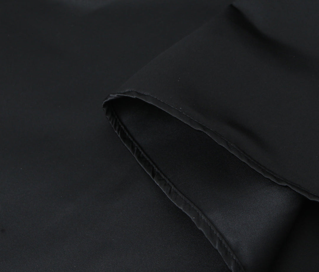 Women Solid Color Frill Strap Slim Fit Patchwork Casual Sling Dress