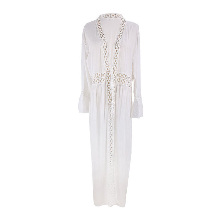 Lace Cardigan Sun Protection Clothing Beach Jacket Swimsuit Bikini Cover-up Blouse