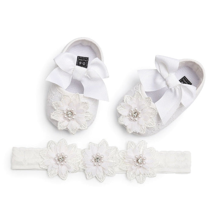 Floret lace women's baby shoes soft soled baby shoes baby shoes walking shoes princess shoes