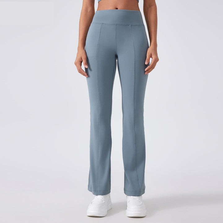 Yoga Pants Women High Waist Hip Lift No Embarrassment Line Tights Pocket Sports Fitness L Bell Bottom Pants