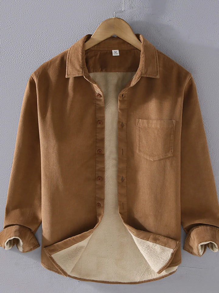 Men's Plus Size Button Up Long Sleeve Shirt