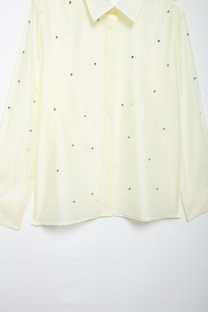 Women Clothing Classic Western Jewelry Embroidered Shirt