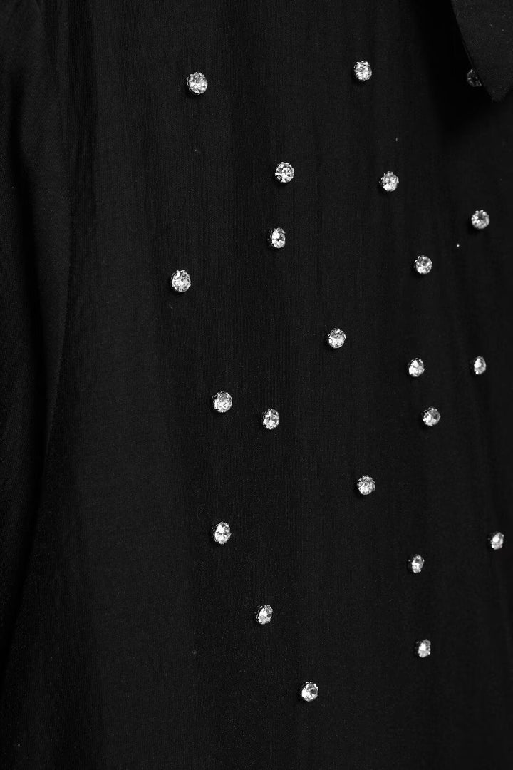 Fall Women Clothing Simple Jewelry Embroidery Shirt