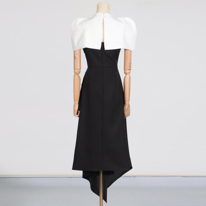 Elegant Vietnam Special Interest Design Detachable Pullover Patchwork Cami Dress Women Summer Slit Dress Women