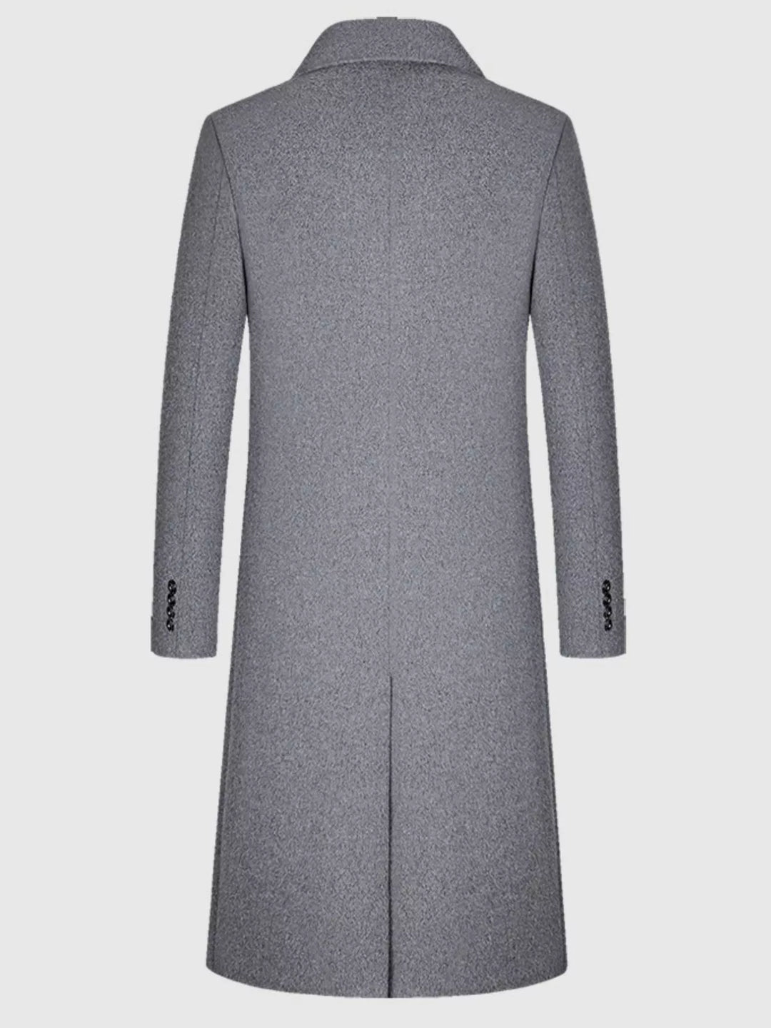 Men's Classic Button Up Overcoat