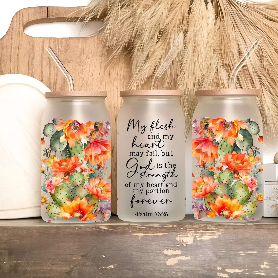 Bible Verse Scripture Cup, Mug & Tumbler with Lid & Straw – Floral Christian Gift for Her