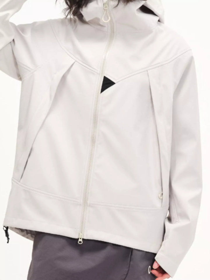 Men's Full Size Zip Up Long Sleeve Hooded Jacket Plus Size