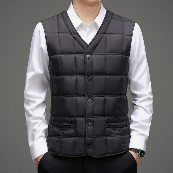 Vest Waistcoat Thermal Liner Dad-style Plus-size Vest