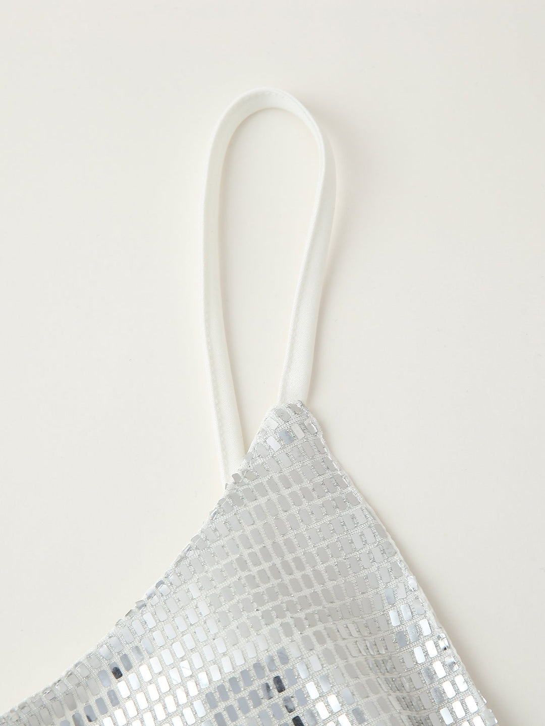 Women Clothing Sequined Long Hollow Cutout Decorative Suspender