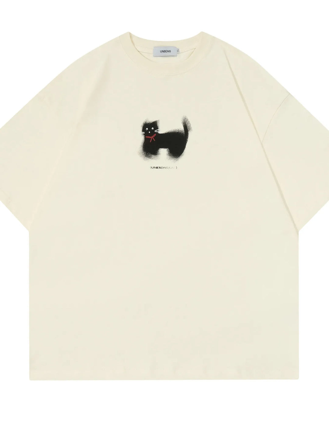 Men's Cat Graphic Round Neck Short Sleeve T-Shirt