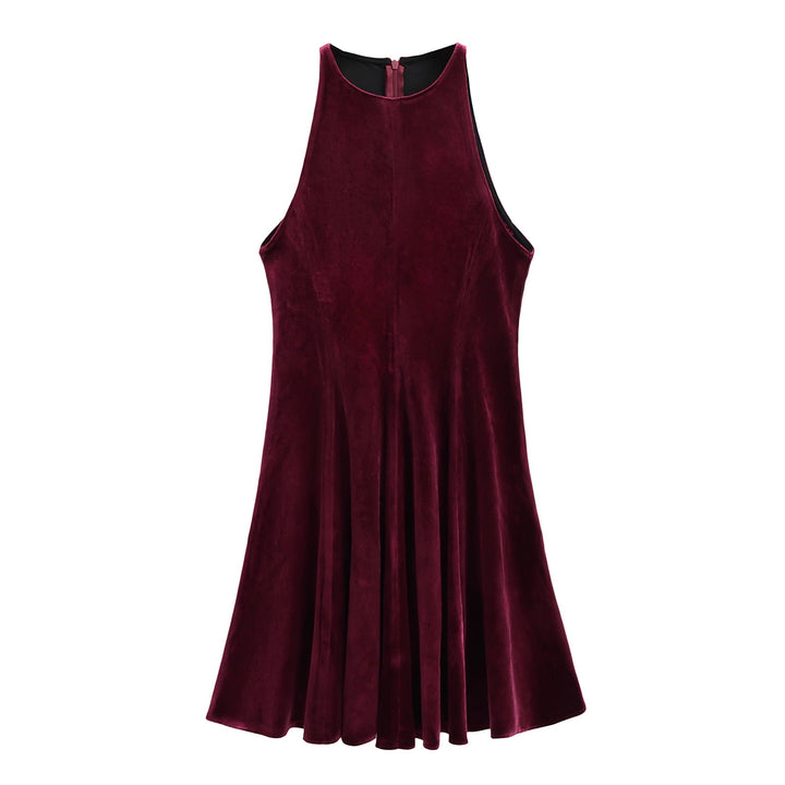 Winter Dress Women Clothing Sleeveless Waist Tight Niche Dress