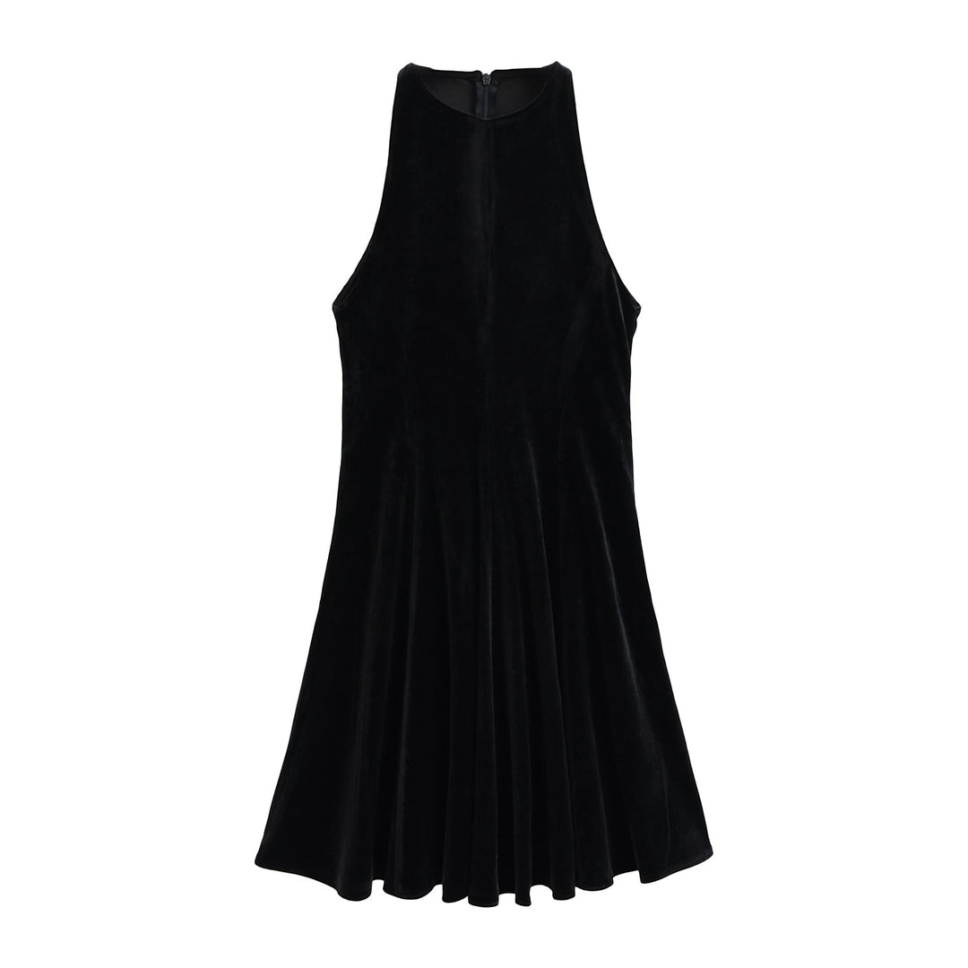 Winter Dress Women Clothing Sleeveless Waist Tight Niche Dress