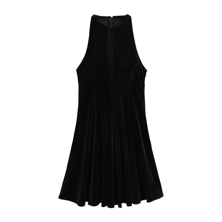 Winter Dress Women Clothing Sleeveless Waist Tight Niche Dress