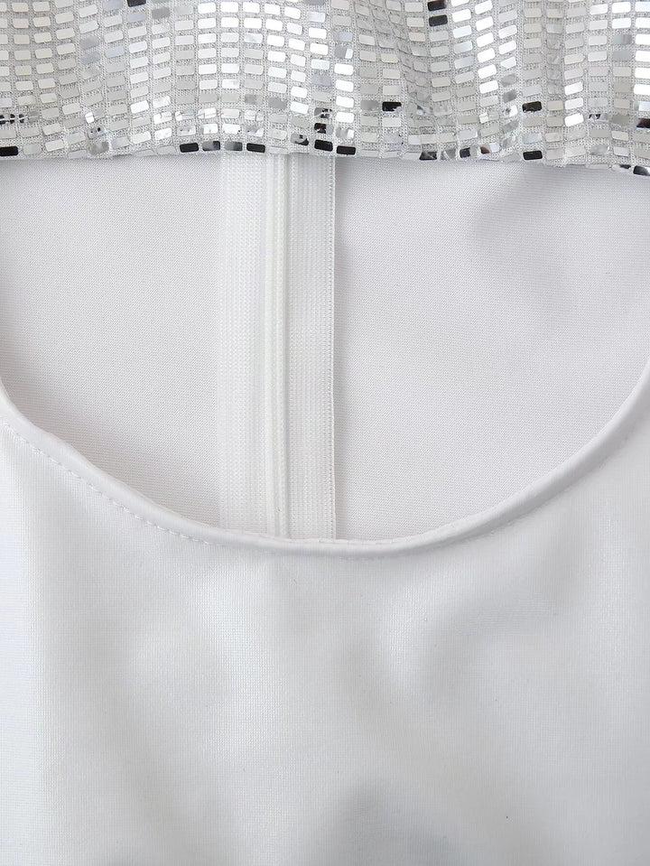 Women Clothing Sexy Party Sexy Sequined Corset Hollow Out Cutout out Cinched Hip Wrap Dress