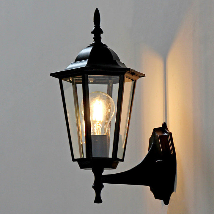 Retro courtyard hallway corridor lights