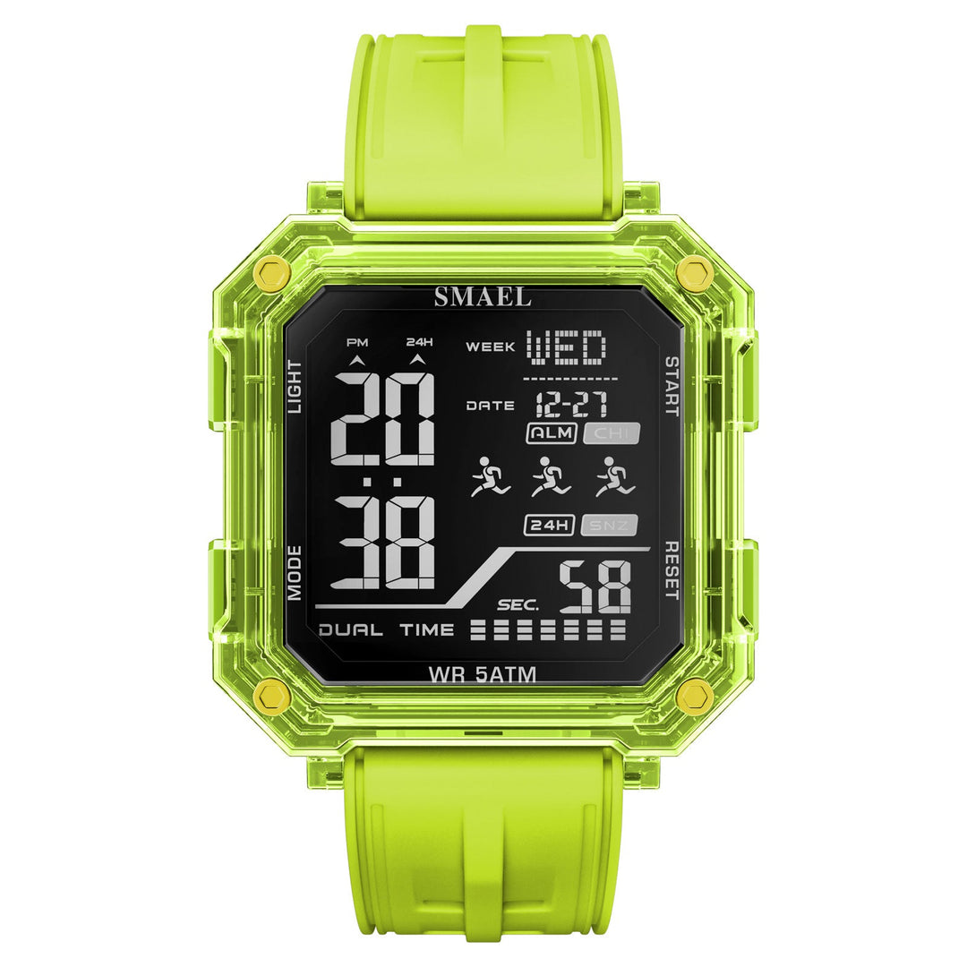Casual Fashionable Stopwatch Alarm Sports Watch For Students