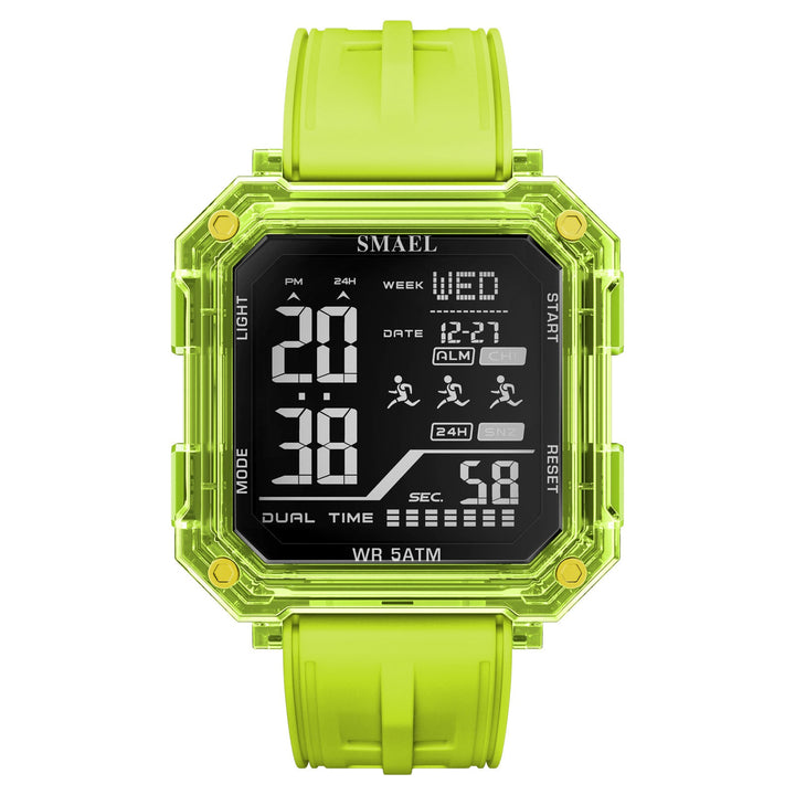 Casual Fashionable Stopwatch Alarm Sports Watch For Students