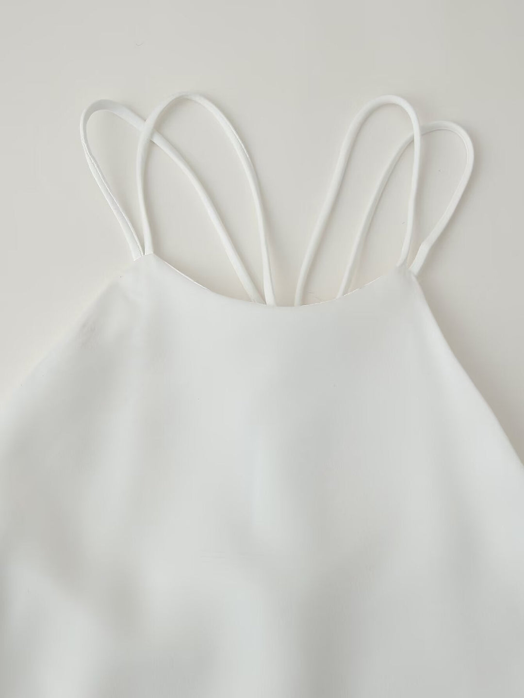 Women Clothing Products Back Decorative Satin Sling Dress