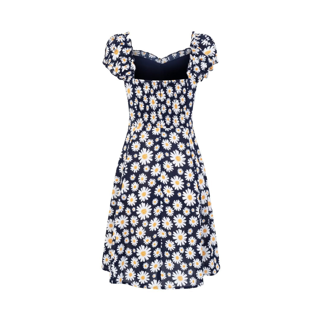 Spring Forest Girlish Pastoral Holiday Casual Printing Dress