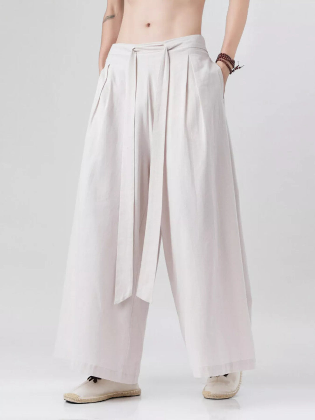 Men's Plus Size Wide Leg Pants
