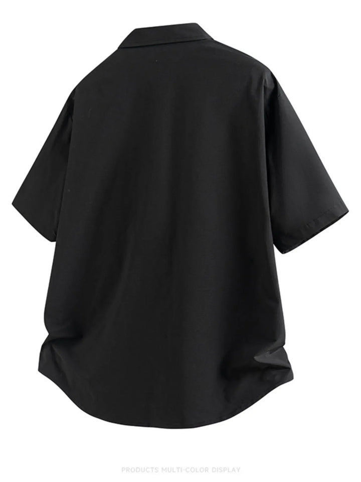 Men's Full Size Snap Down Short Sleeve Shirt Plus Size