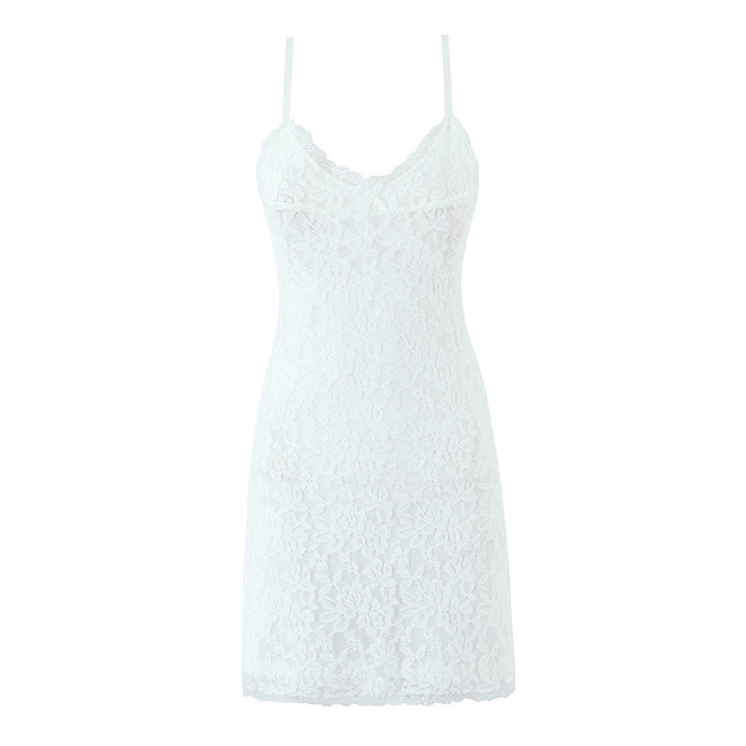 Women Summer Sexy V neck Slim Strap High Waist Dress