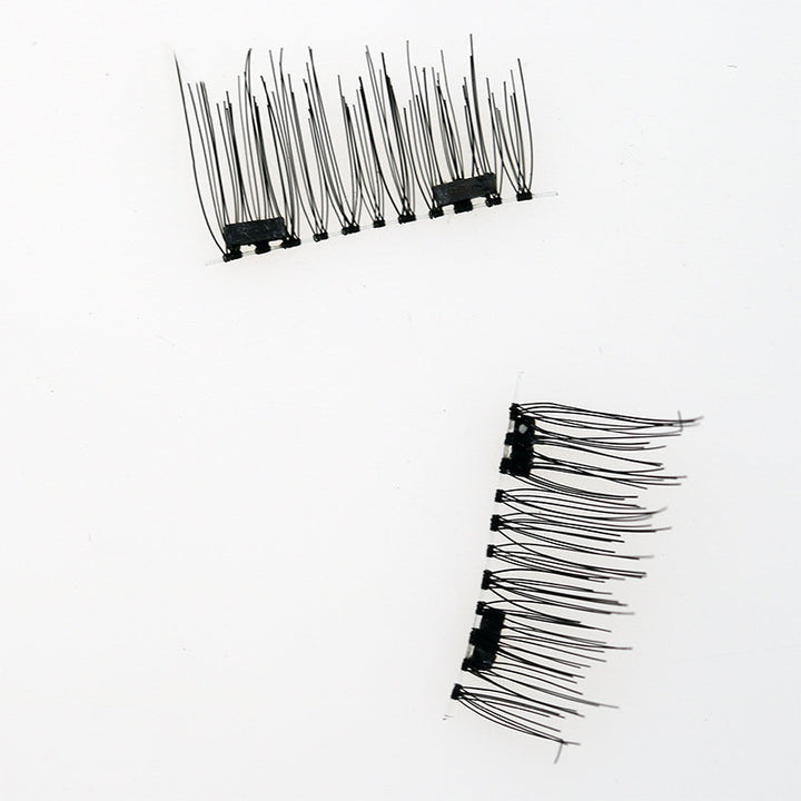 Compatible with Apple, False Eyelashes 6D Magnetic Eye Lashes Double Magnet Fake EyeLashes Hand Made Strip Lashes cilios posticos